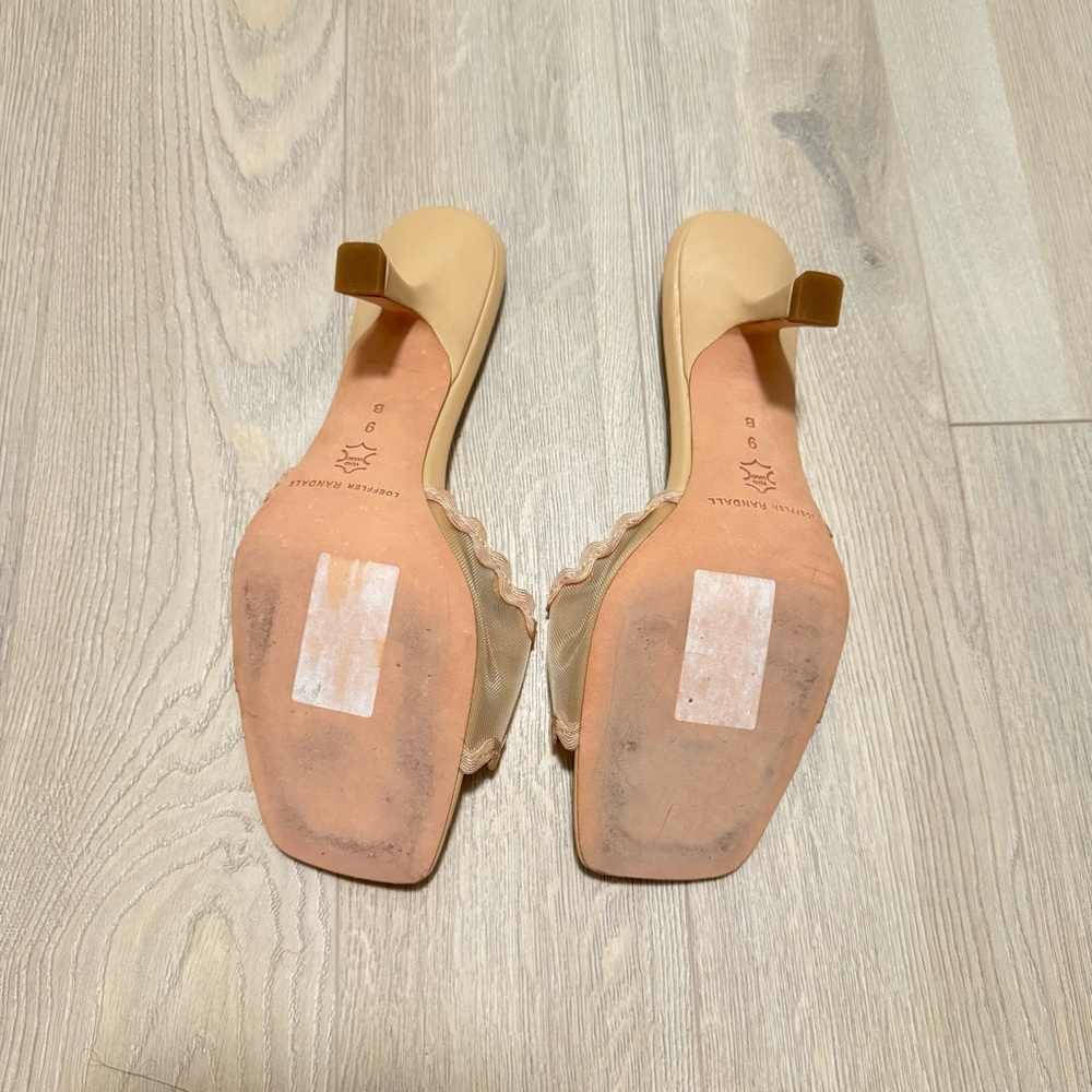 Loeffler Randall nude mesh sandals size 9 - Picture 6 of 9